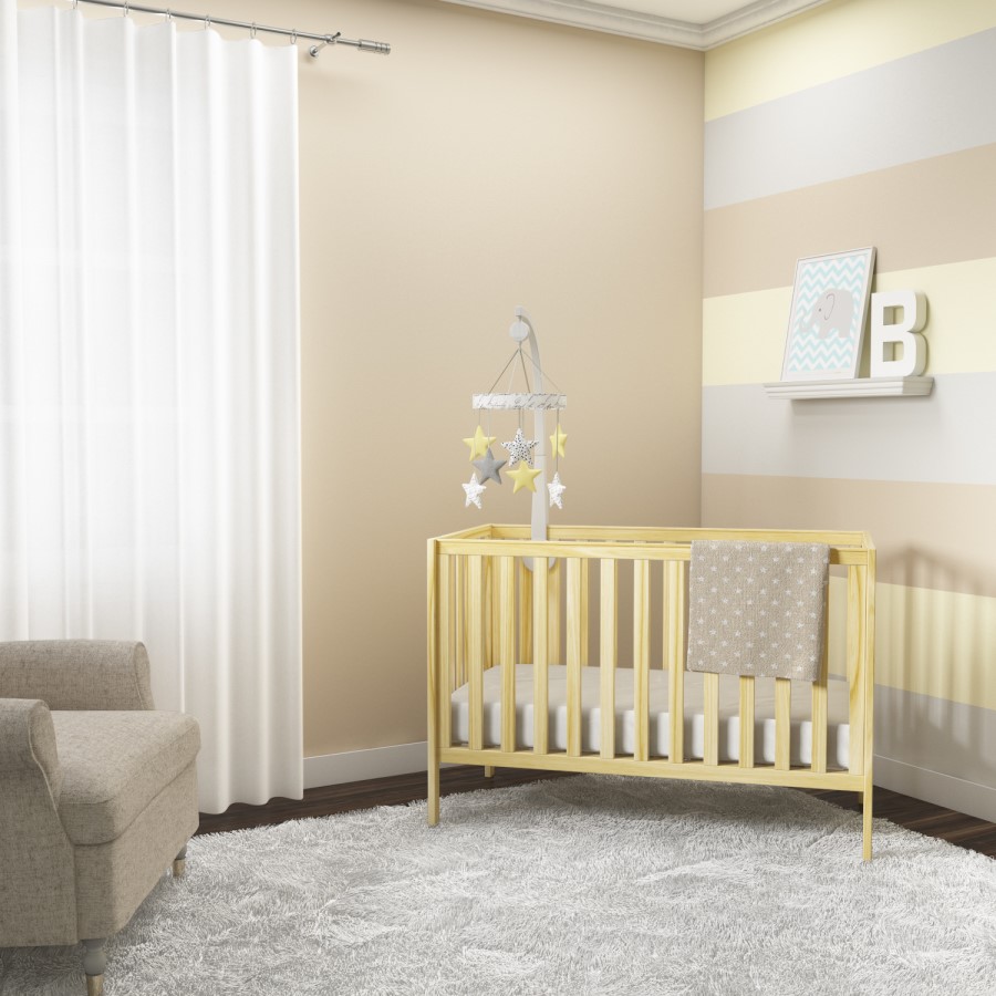 Orla & Isaac Cot in Natural Pine