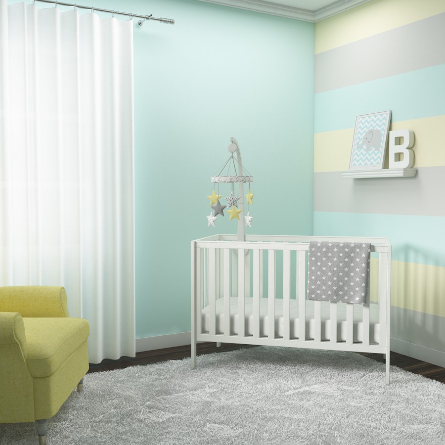 Orla & Isaac Cot in Stone White
