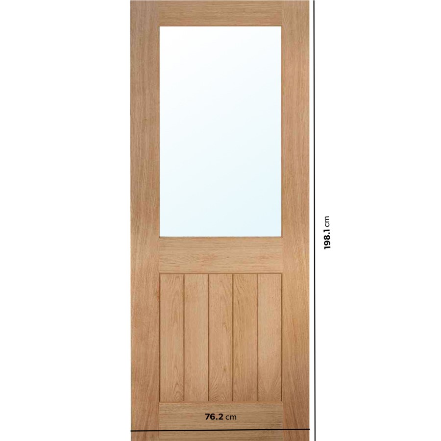 Oak Prefinished Internal Cottage Fire Door 1981 x 762mm