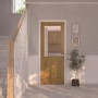 Oak Prefinished Internal Cottage Door with Glass 1981 x 686mm