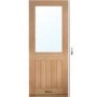 Oak Prefinished Internal Cottage Door with Glass 1981 x 838mm