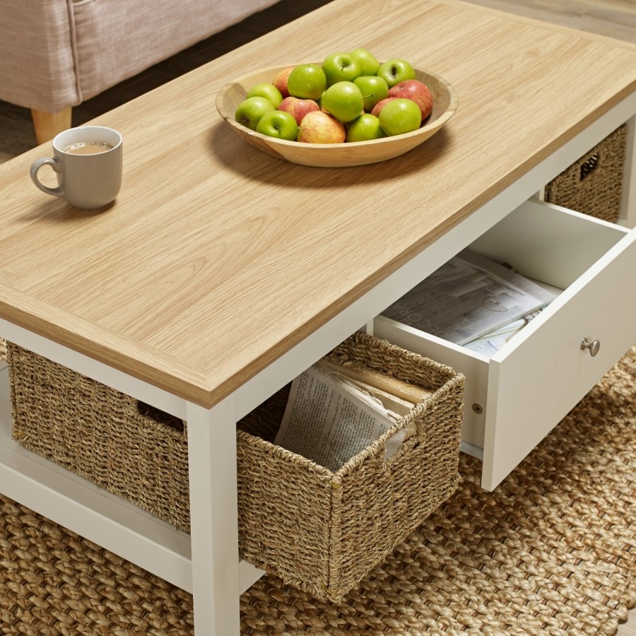 GRADE A1 - LPD Cotswold Coffee Table in Cream