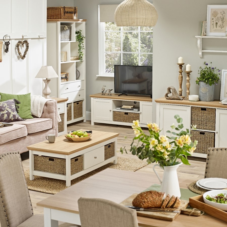 GRADE A1 - LPD Cotswold Coffee Table in Cream