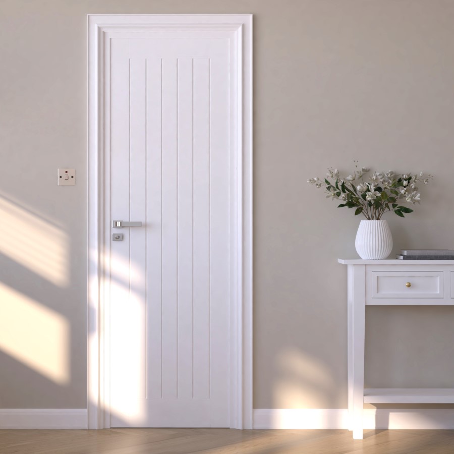 White Primed Cottage Internal Door 1981 x 610mm
