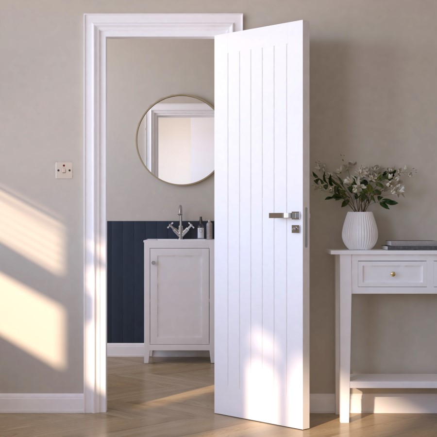 White Primed Cottage Internal Door 1981 x 610mm