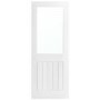 White Primed Cottage internal Door with Glass 1981 x 838mm