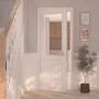 White Primed Cottage internal Door with Glass 1981 x 838mm