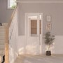 White Primed Cottage internal Door with Glass 1981 x 838mm