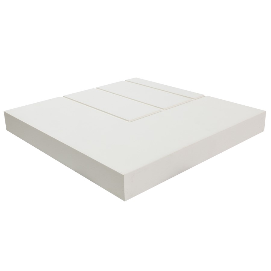 White Primed Cottage internal Door with Glass 1981 x 838mm