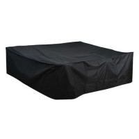 200 x 200 x 80cm Waterproof Black Garden Furniture Cover