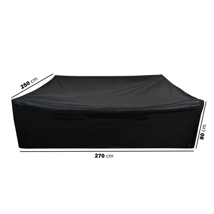 250 x 270 x 80cm Waterproof Black Garden Furniture Cover