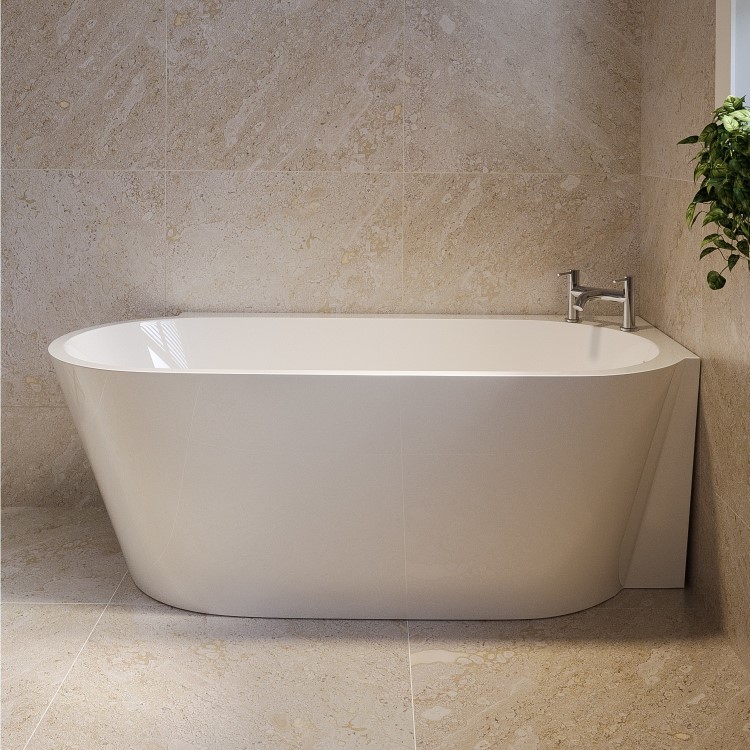 Freestanding Single Ended Right Hand Corner Bath 1600 x 780mm - Cove