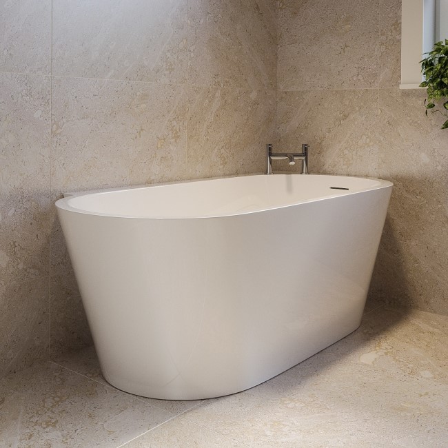 Freestanding Single Ended Right Hand Corner Bath 1600 x 780mm - Cove