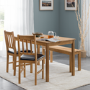Julian Bowen Coxmoor Rectangular Dining Set with Bench and 2 Chairs
