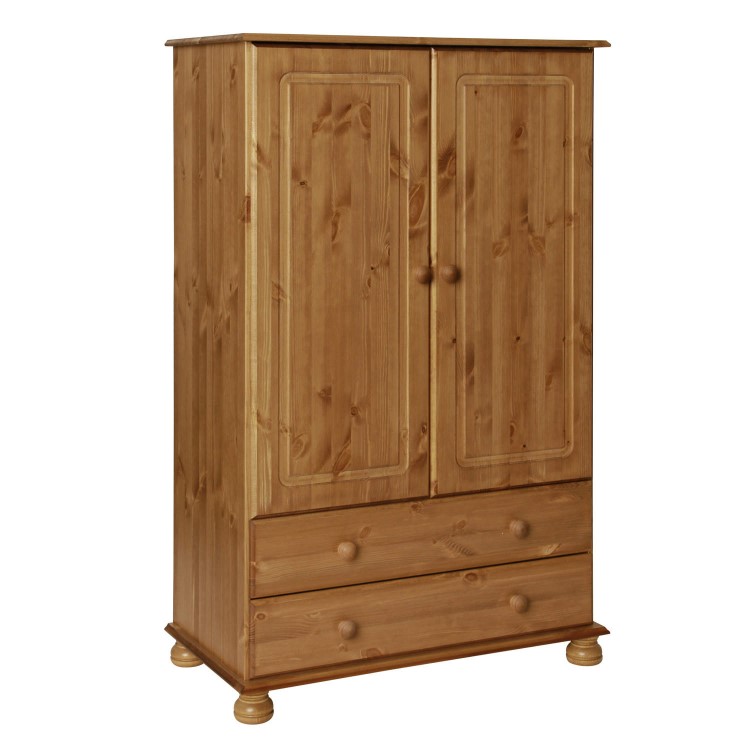 Copenhagen 2 Door 2 Drawer Combi Robe in Pine