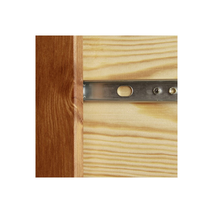 GRADE A1 - Copenhagen 2 Door 2 Drawer Combi Short Wardrobe in Pine