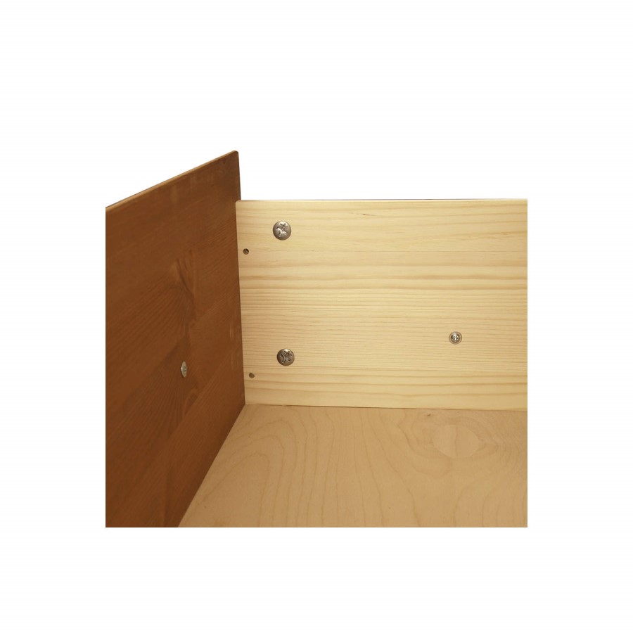 GRADE A2 - Copenhagen 2 Door 2 Drawer Wardrobe Pine