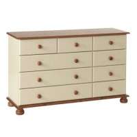 Copenhagen 2+3+4 Drawer Chest in Cream and Pine