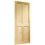 Internal Pine 4-Panel Door - Unfinished - 1981 x 533 x 35mm - Victorian Essential - XL Joinery