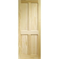 Internal Pine 4-Panel Door - Unfinished - 1981 x 686 x 35mm - Victorian Essential - XL Joinery