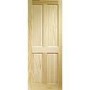 Internal Pine 4-Panel Door - Unfinished - 1981 x 686 x 35mm - Victorian Essential - XL Joinery