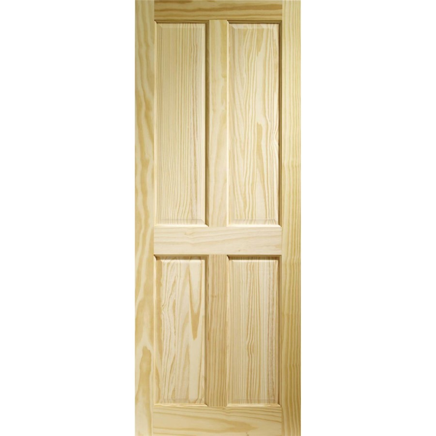 Internal Pine 4-Panel Door - Unfinished - 1981 x 686 x 35mm - Victorian Essential - XL Joinery
