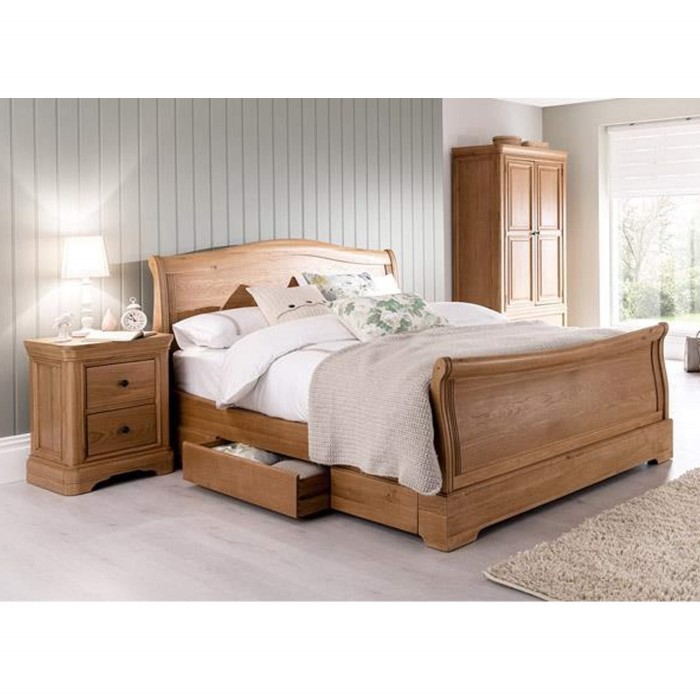 Vida Living Carmen Superking Bed In Oak Furniture123 Vida Living Carmen Superking Bed In Oak Crm 406