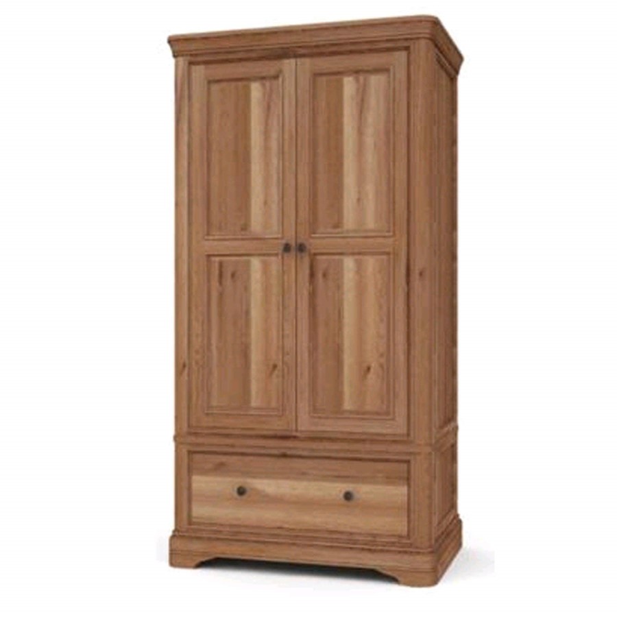 Wilkinson Furniture Carmen 2 Door 1 Drawer Wardrobe in Oak