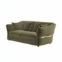 ONLY OPENED - Khaki Green Velvet 3 Seater Pull Out Sofa Bed - Carmela
