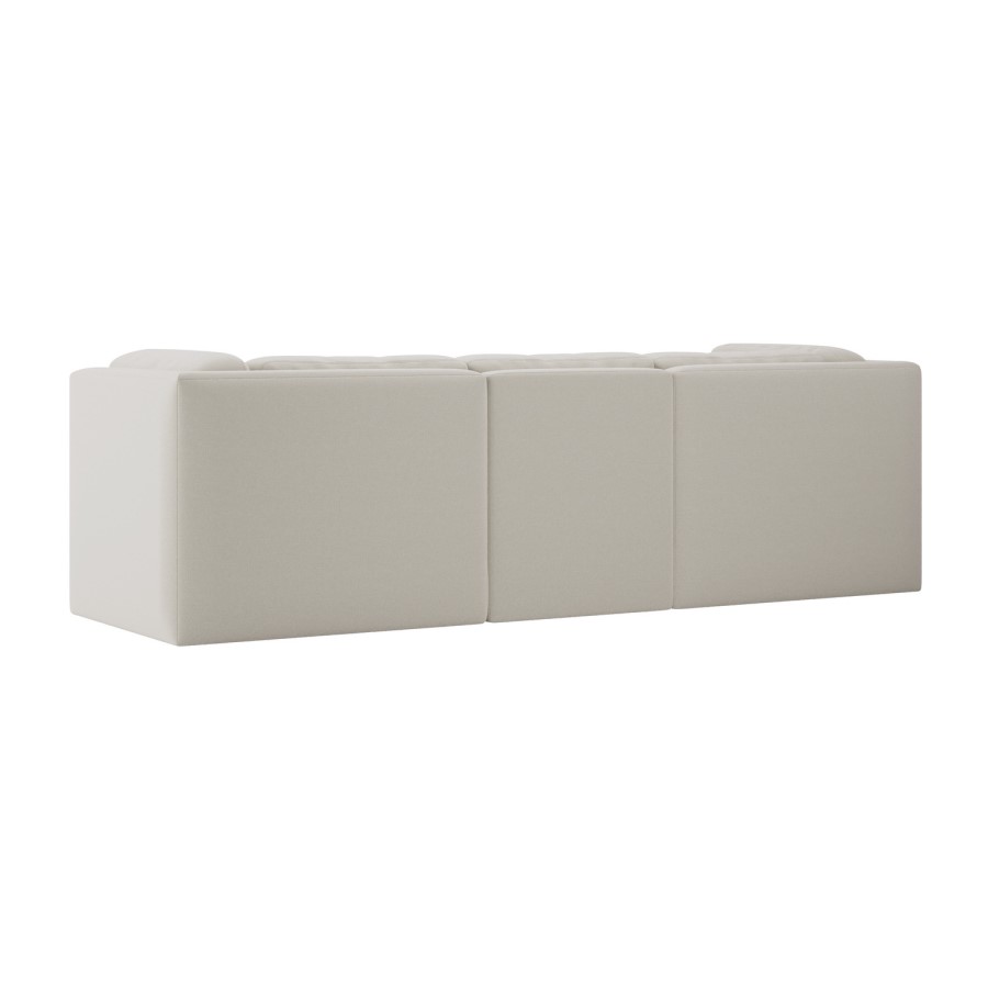 Cream Chenille 4 Seater Modular Sofa - Cameron