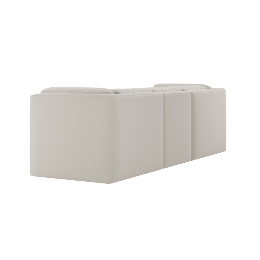 Cream Chenille 4 Seater Modular Sofa - Cameron