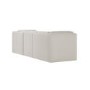 Cream Chenille 4 Seater Modular Sofa - Cameron