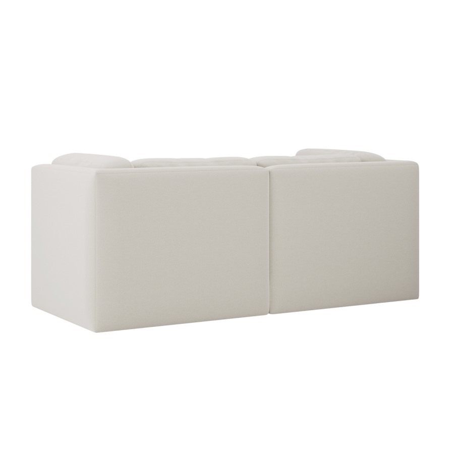 Cream Chenille 3 Seater Modular Sofa - Cameron
