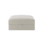 Cream Chenille Ottoman Storage Footstool - Cameron