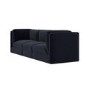Navy Blue Chenille 4 Seater Modular Sofa - Cameron