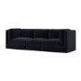 Navy Blue Chenille 4 Seater Modular Sofa - Cameron