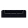 Navy Blue Chenille 4 Seater Modular Sofa - Cameron