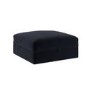 Navy Blue Chenille Ottoman Storage Footstool - Cameron