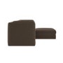 Brown Chenille 4 Seater L-Shape Modular Chaise Corner Sofa - Cameron