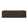 Brown Chenille 4 Seater L-Shape Modular Chaise Corner Sofa - Cameron