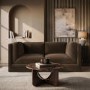 Brown Chenille 3 Seater Modular Sofa - Cameron