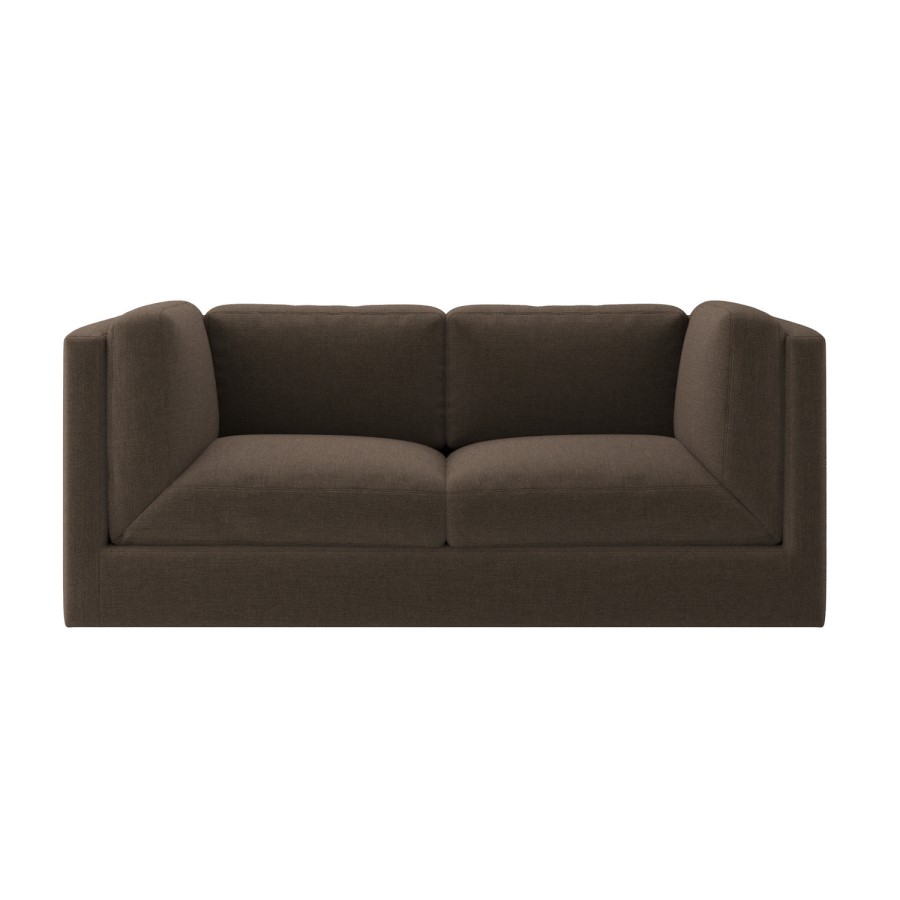 Brown Chenille 3 Seater Modular Sofa - Cameron