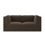 Brown Chenille 3 Seater Modular Sofa - Cameron