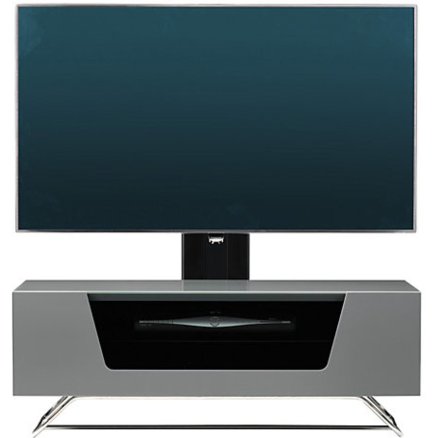Alphason CRO2-1000BKT-GR Chromium 2 TV Cabinet with Bracket for up to 50" TVs - Grey 