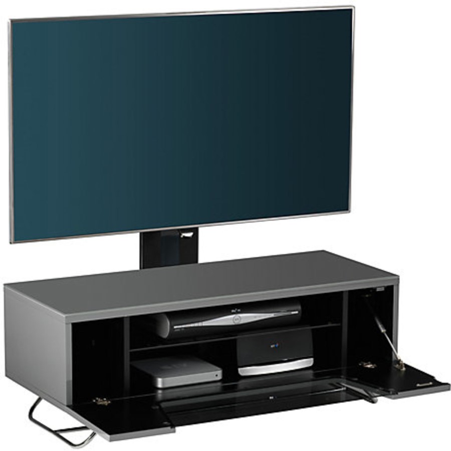Alphason CRO2-1000BKT-GR Chromium 2 TV Cabinet with Bracket for up to 50" TVs - Grey 