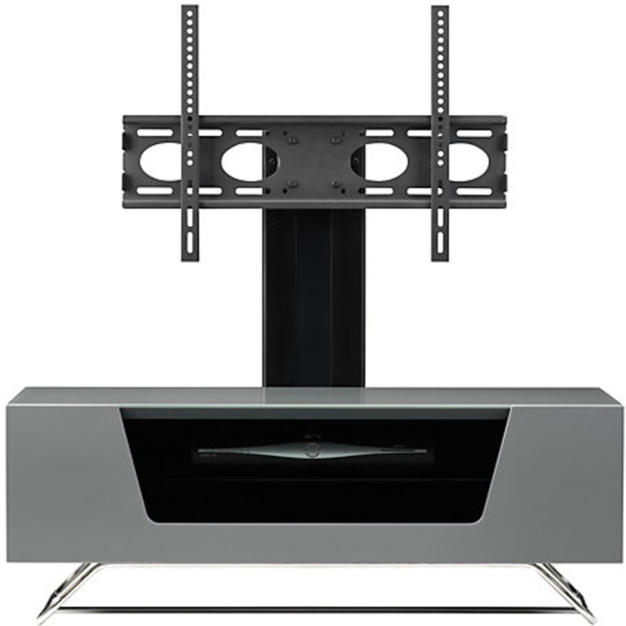 Alphason CRO2-1000BKT-GR Chromium 2 TV Cabinet with Bracket for up to 50" TVs - Grey 