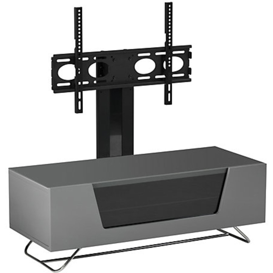 Alphason CRO2-1000BKT-GR Chromium 2 TV Cabinet with Bracket for up to 50" TVs - Grey 
