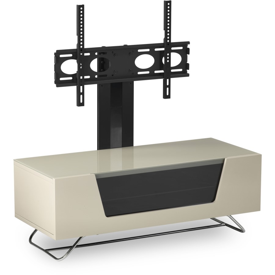 Alphason CRO2-1000BKT-IV Chromium 2 TV Cabinet with Bracket for up to 50" TVs - Ivory 