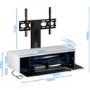 Alphason CRO2-1000BKT-IV Chromium 2 TV Cabinet with Bracket for up to 50" TVs - Ivory 