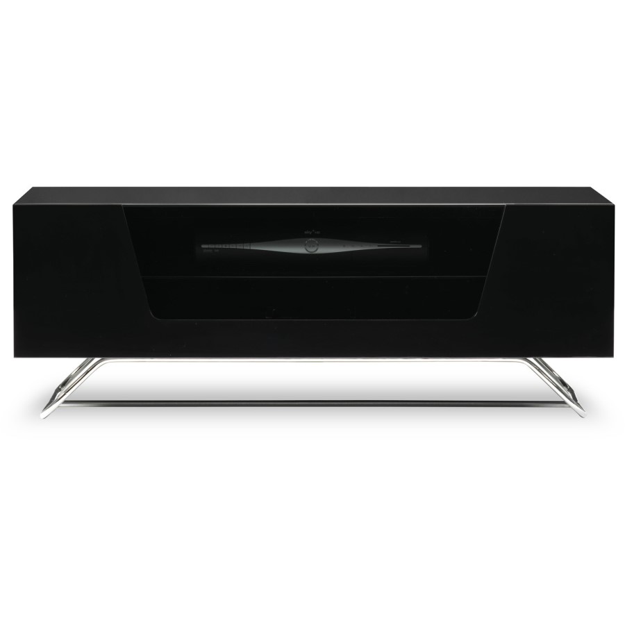 Alphason CRO2-1000CB-BLK Chromium TV Stand for up to 50" TVs - Black